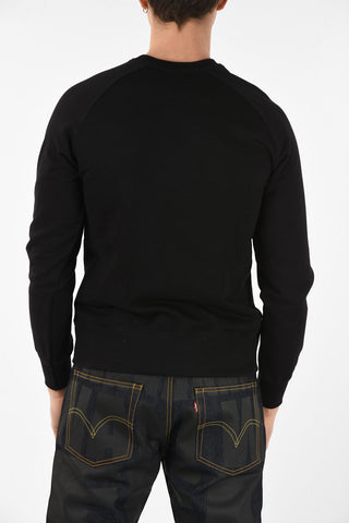 Cotton Skull Printed Crew-Neck Sweatshirt
