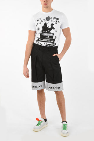 Cotton ANARCHY Shorts with Hooks Closure 