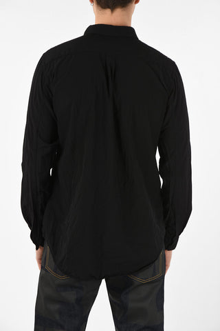 BLACK Shirt with Zip CLosure Details