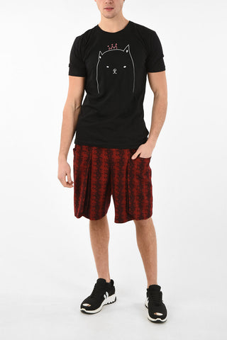 HOMME PLUS Wool Shorts with Maxi Patch Pockets