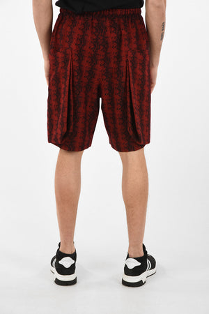 HOMME PLUS Wool Shorts with Maxi Patch Pockets 