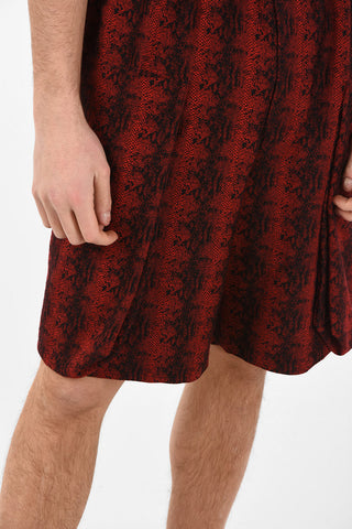 HOMME PLUS Wool Shorts with Maxi Patch Pockets