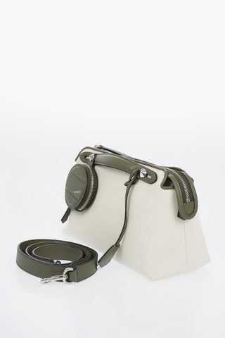 Canvas BY THE WAY Shoulder Bag with Leather Trimmings and Removable Shoulder Strap