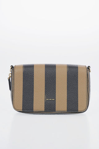 Leather Logoed Mini Shoulder Bag With Removable Shoulder Strap 