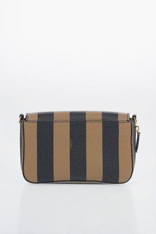 Leather Logoed Mini Shoulder Bag With Removable Shoulder Strap 
