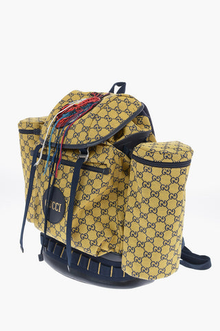 Fabric Maxi Monogram Utility GG Backpack 