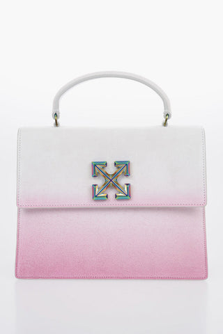Suede SPRAYED JITNEY 2.8 Top Handle Bag with Removable Shoulder Strap