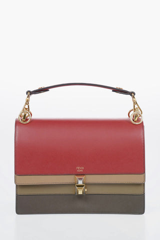 Leather KAN Top Handle Bag with Interchangeable Shoulder Strap 