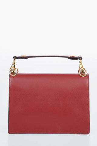 Leather KAN Top Handle Bag with Interchangeable Shoulder Strap 