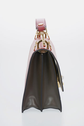 Leather KAN Top Handle Bag with Interchangeable Shoulder Strap 