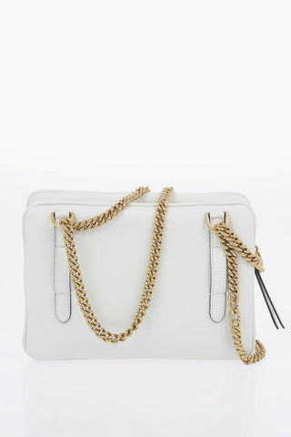 Soft Leather Monogram UPSIDE DOWN Shoulder Bag