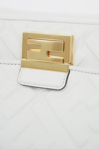 Soft Leather Monogram UPSIDE DOWN Shoulder Bag
