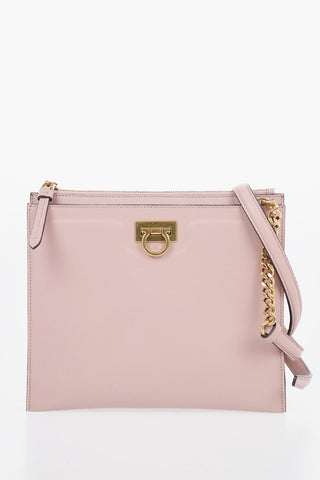 Leather TRIFOLIO Shoulder Bag with Removable Shoulder Strap