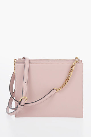 Leather TRIFOLIO Shoulder Bag with Removable Shoulder Strap