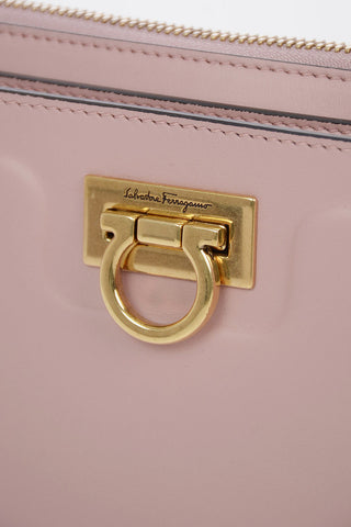 Leather TRIFOLIO Shoulder Bag with Removable Shoulder Strap