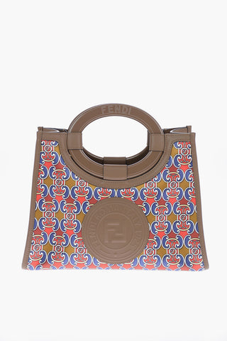 Printed Satin RUNAWAY Shoulder Bag