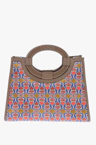Printed Satin RUNAWAY Shoulder Bag