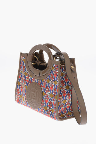 Printed Satin RUNAWAY Shoulder Bag
