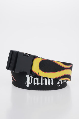 Adjustable Printed BURNING Belt with Clip Buckle