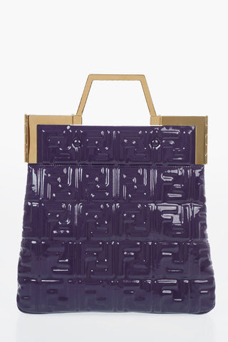 Coated Textile Monogram FLAP SMALL Tote Bag with Removable Shoulder Strap
