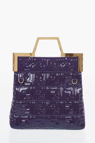 Coated Textile Monogram FLAP SMALL Tote Bag with Removable Shoulder Strap