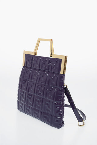 Coated Textile Monogram FLAP SMALL Tote Bag with Removable Shoulder Strap