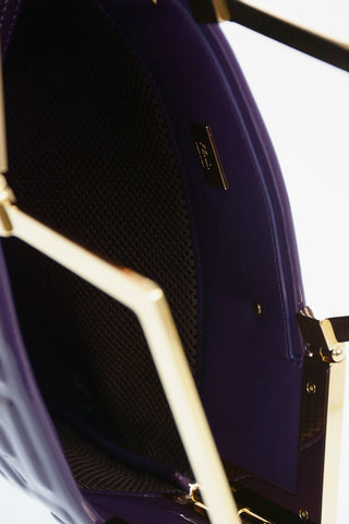 Coated Textile Monogram FLAP SMALL Tote Bag with Removable Shoulder Strap