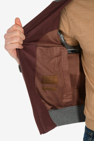 ID  silk and cashmere outerwear jacket