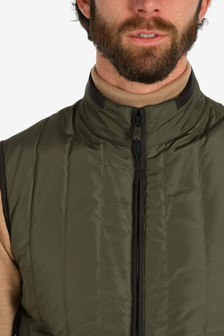 ID sleeveless reversible outerwear jacket