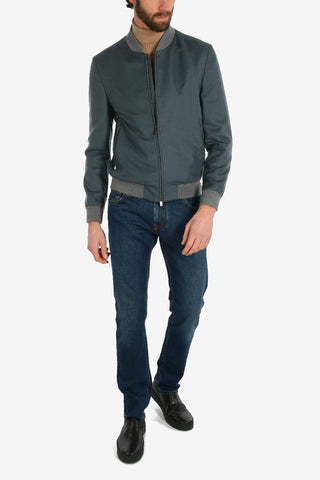 ID silk and cashmere outerwear jacket