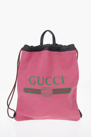 Leather Drawstring Bag