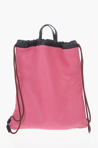Leather Drawstring Bag
