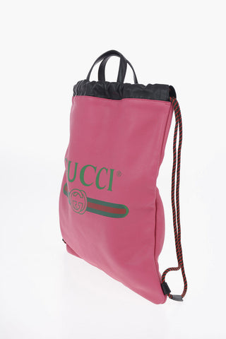 Leather Drawstring Bag