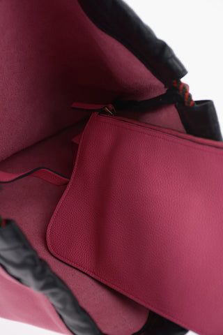 Leather Drawstring Bag