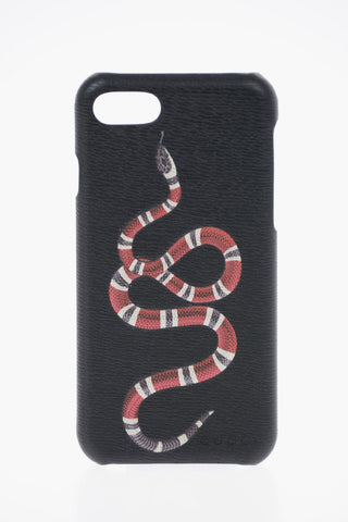 Leather Snake Printed iPhone 8 Cover
