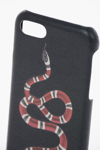 Leather Snake Printed iPhone 8 Cover