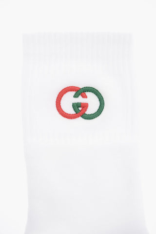 Logo Embroidered Sock