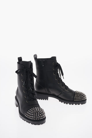 Anfibi in pelle con Borchie