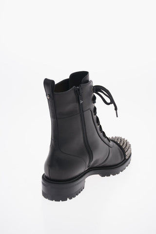 Anfibi in pelle con Borchie