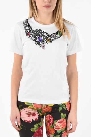 T-shirt with Jewel Applications