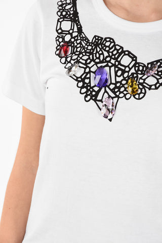 T-shirt with Jewel Applications