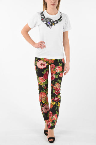 T-shirt with Jewel Applications