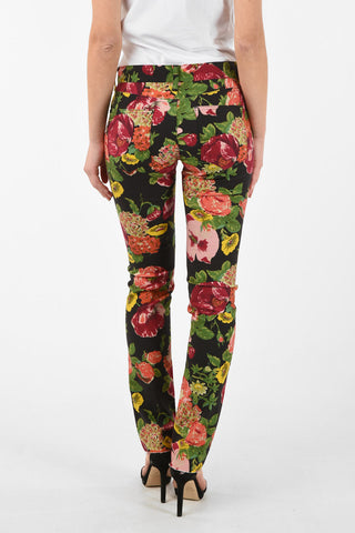 Floral Printed Slim Fit Jeans