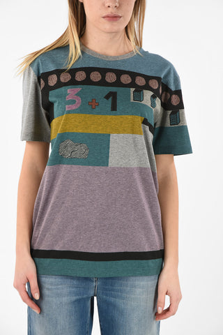 T-Shirt COUNTING PRINT in Cotone 