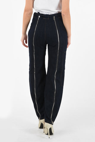 Jeans Utility con Zip Frontali