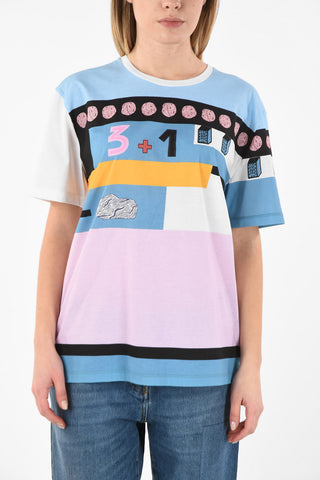 T-Shirt COUNTING PRINT in Cotone 