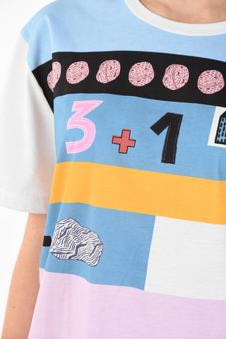 T-Shirt COUNTING PRINT in Cotone 