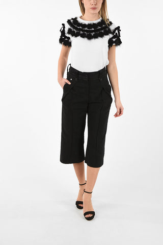 Jeans Crop a Doppia Pince