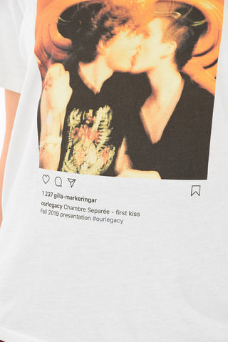 Cotton Crew-Neck FIRST KISS T-Shirt