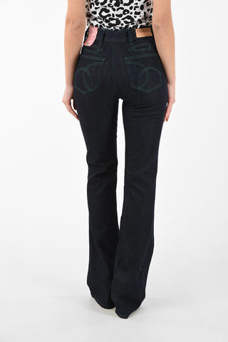 High-rise EDIE bootcut jeans